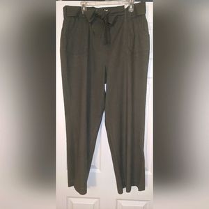 Torrid Plus Green Stretch Linen Pants 18W